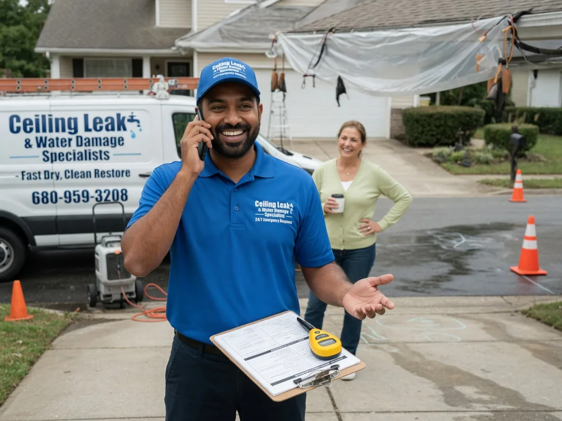 Ceiling Leak Cleanup Porum, OK FAQs